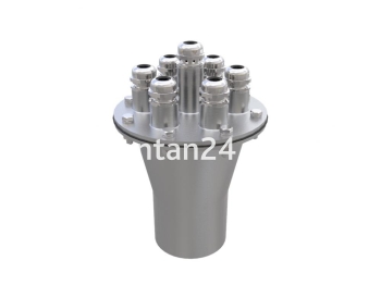 Подводный кабельный ввод 7х(11-6мм), 2 1/2”ВР, нерж.сталь