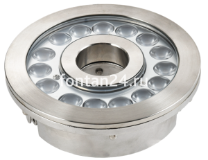 Подводный сверхмощный, светодиодный кольцевой прожектор (RGB-in-ONE),15-диодный, 24VDC, угол свечения 25град, д отв.50мм, один кабельный ввод, IP68 Подводный сверхмощный, светодиодный кольцевой прожектор (RGB-in-ONE),15-диодный, 24VDC, угол свечения 25град, д отв.50мм, один кабельный ввод, IP68