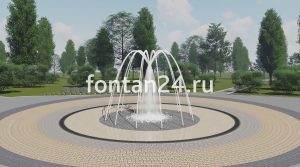 Уличный фонтан "Гармония" ø=3 м