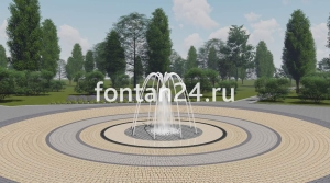 Пешеходный фонтанный комплект "Пиано малый" ø=2 м Пешеходный фонтанный комплект "Пиано малый" ø=2 м